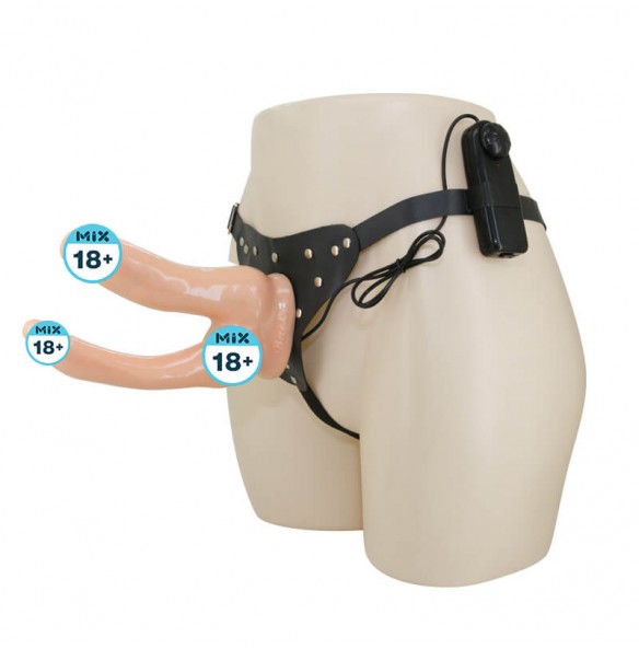 BAILE - Jessica Dual-Dildo Vibrators Strap-On (L:18cm - D:3.9cm) BAILE - Jessica Dual-Dildo Vibrators Strap-On (L:18cm - D:3.9cm)